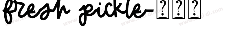 Fresh Pickle字体转换